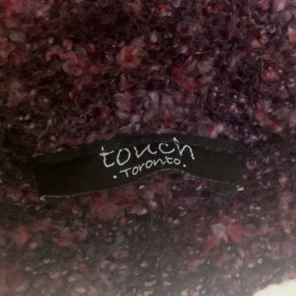 Purple & black airy sweater from Touch Toronto. - Picture 5 of 6